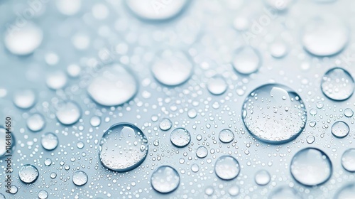 Wallpaper Mural Droplets abstract background concept. Close-up view of clear water droplets on a smooth surface, showcasing nature's beauty. Torontodigital.ca