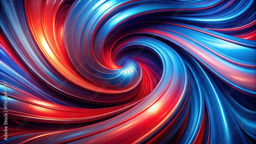 Abstract Red and Blue Swirling Spiral Design Featuring Dynamic Curves and Vivid Color Transitions Abstract Red and Blue Swirling Spiral Design Featuring Dynamic Curves and Vivid Color Transitions