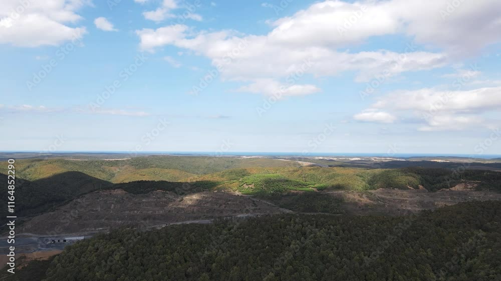 Forest Mountain Drone View Forest Mountain Drone View