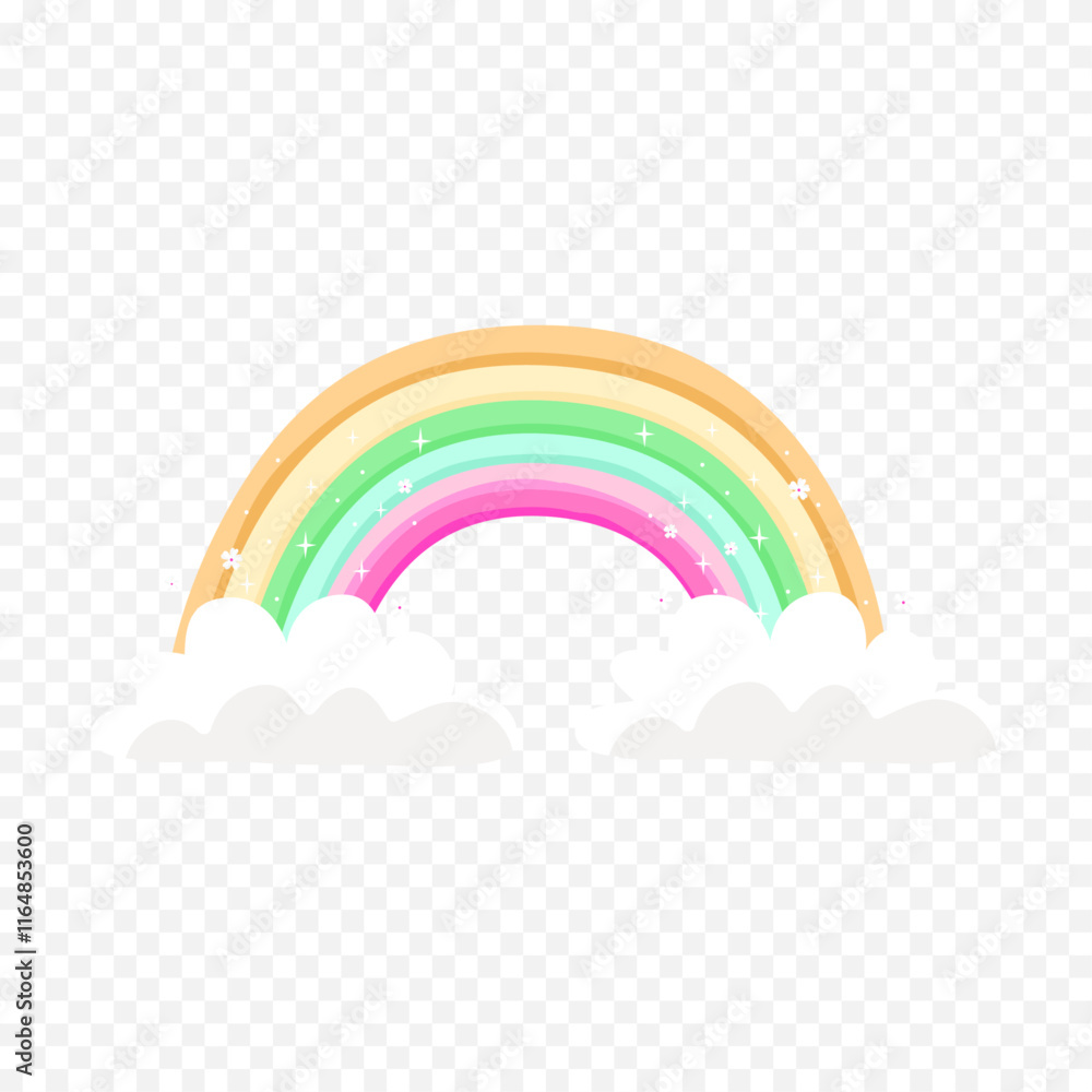 Hand drawn rainbow element. Boho rainbow hand drawn illustration Hand drawn rainbow element. Boho rainbow hand drawn illustration