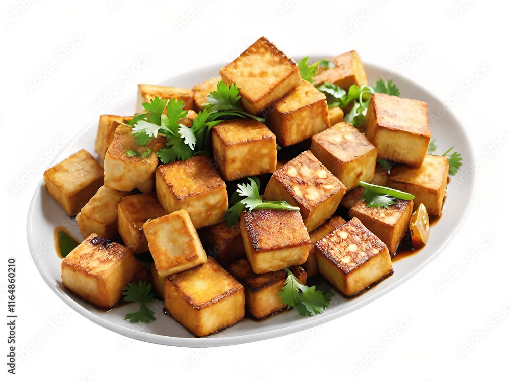 grilled tofu with soy sauce and vegetable grilled tofu with soy sauce and vegetable