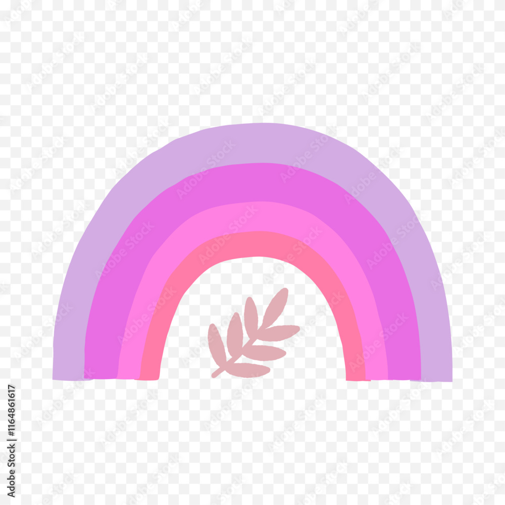 Hand drawn rainbow element. Boho rainbow hand drawn illustration Hand drawn rainbow element. Boho rainbow hand drawn illustration