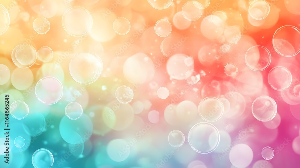 Abstract pastel bubbles background design Abstract pastel bubbles background design