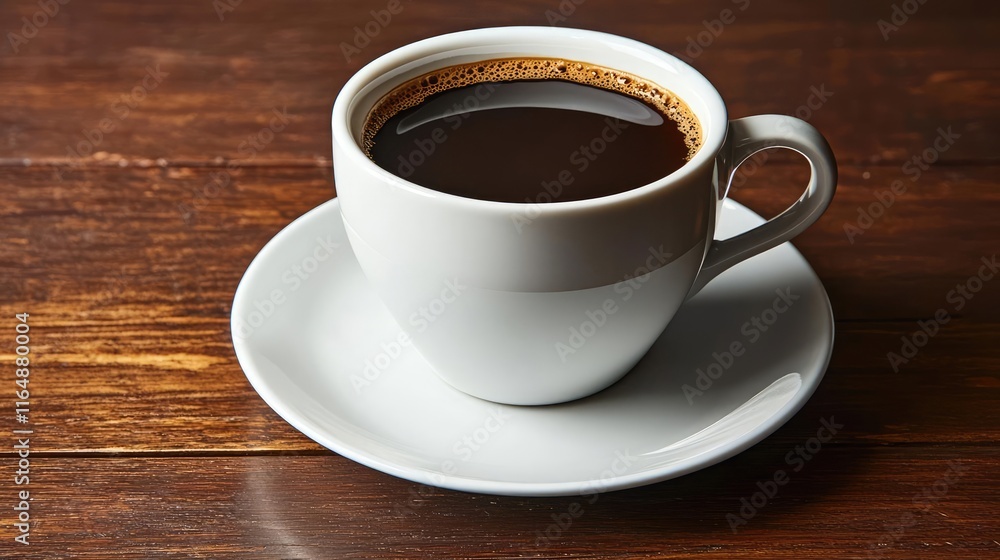 Minimal coffee idea. A steaming cup of black coffee on a rustic wooden table, perfect for coffee lovers. Minimal coffee idea. A steaming cup of black coffee on a rustic wooden table, perfect for coffee lovers.