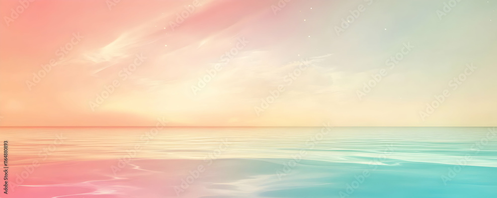 Pastel Sky Ocean Abstract Background Pastel Sky Ocean Abstract Background