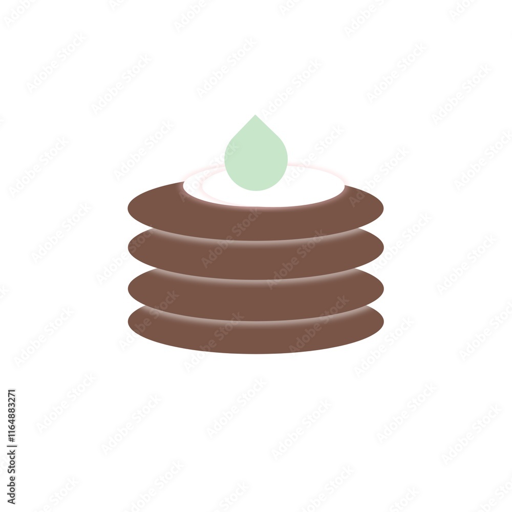 Pancake icon isolated on white background Pancake icon isolated on white background