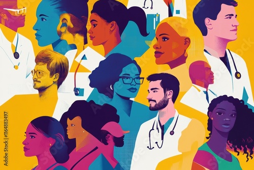 Diverse Healthcare Professionals United In Service
