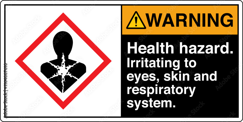 Obraz premium 24 ISO 7010 GHS Chemicals Lab...
