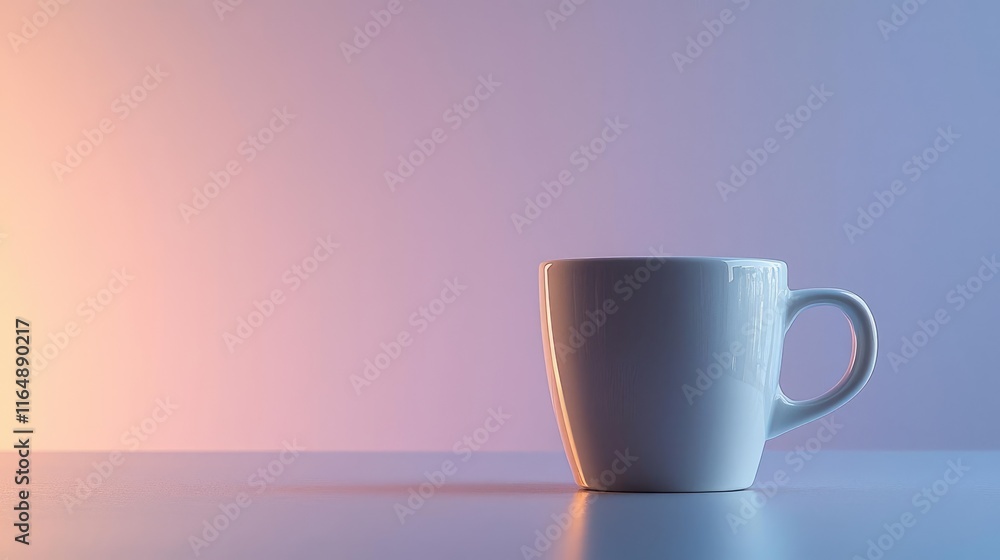 Minimal coffee concept. Minimalist coffee cup on a table with soft pastel lighting, perfect for lifestyle themes. Minimal coffee concept. Minimalist coffee cup on a table with soft pastel lighting, perfect for lifestyle themes.