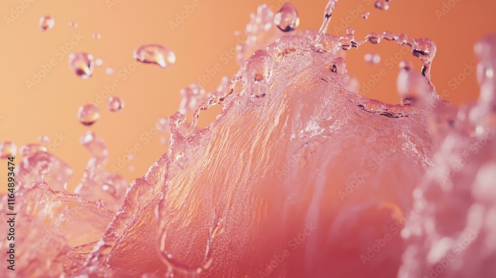 Fototapeta premium motion forming fluid, organic shapes across the screen. Generative AI