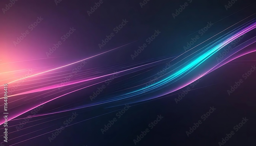Abstract Neon Lines Dynamic Purple Blue Background Abstract Neon Lines Dynamic Purple Blue Background