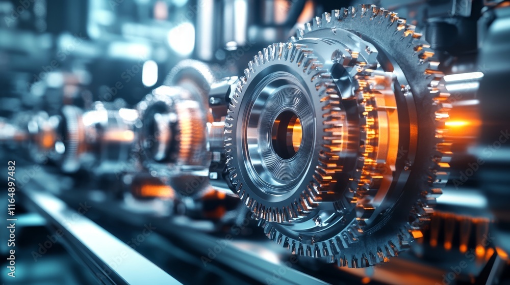 Fototapeta premium Futuristic future industry concept