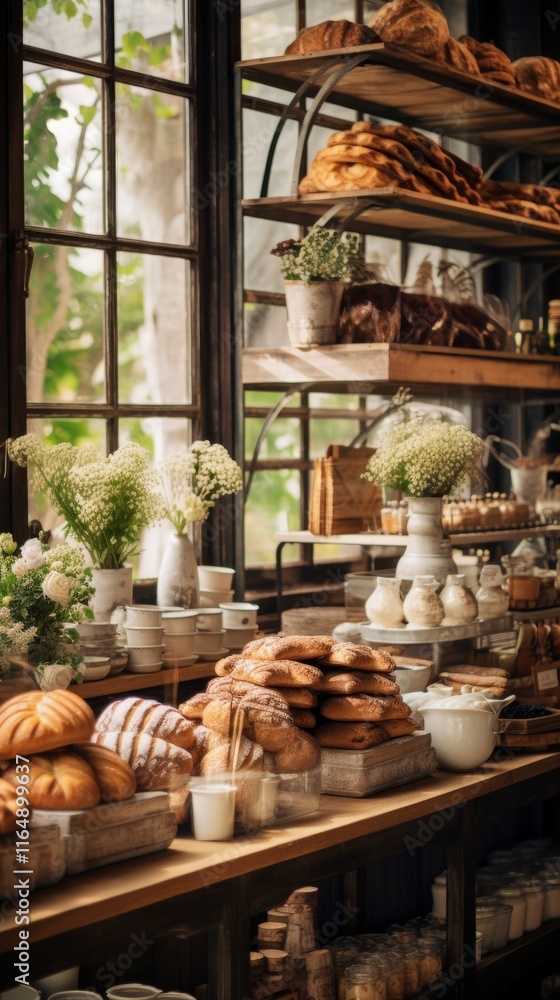 Fototapeta premium Rustic Bakery Display
