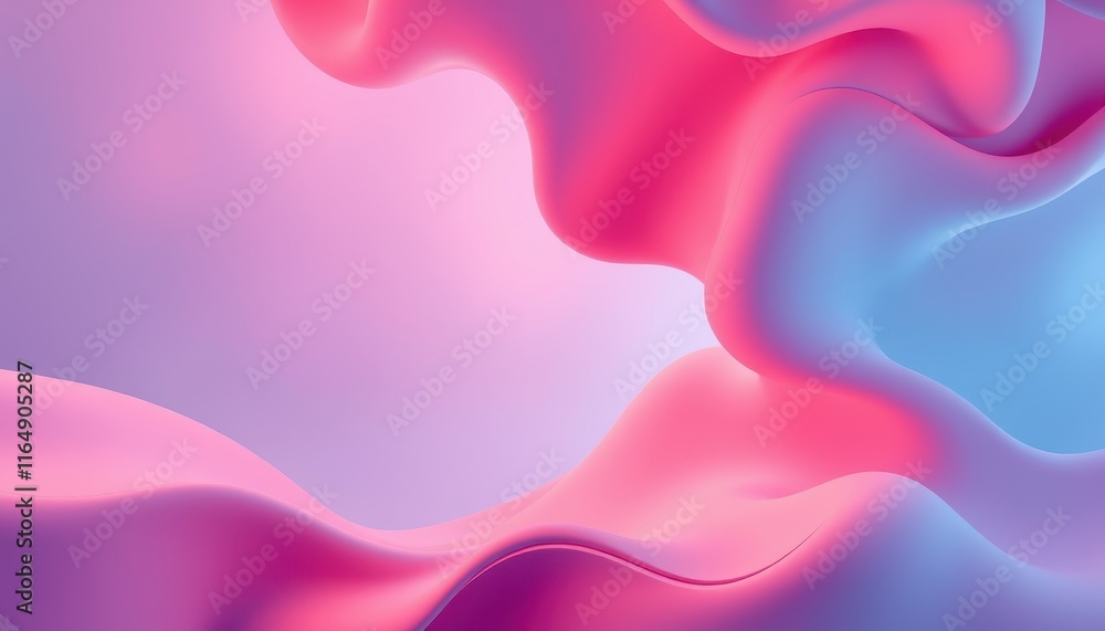 Abstract Pink and Blue Fluid Wave Design Abstract Pink and Blue Fluid Wave Design