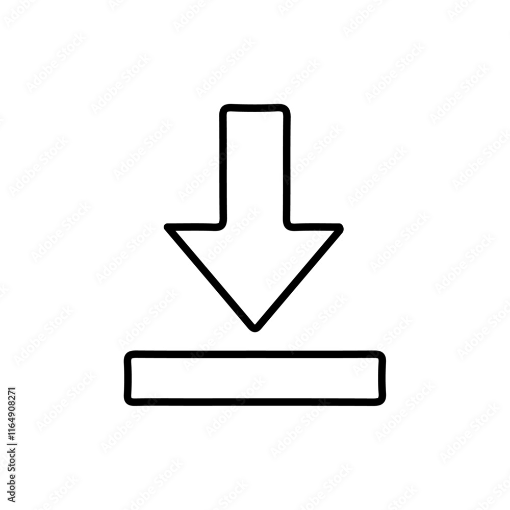 download icon vector symbol isolated download icon vector symbol isolated