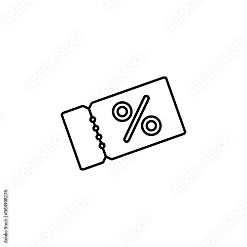 discount coupon icon vector symbol isolated