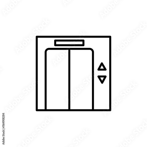 elevator icon vector symbol isolated