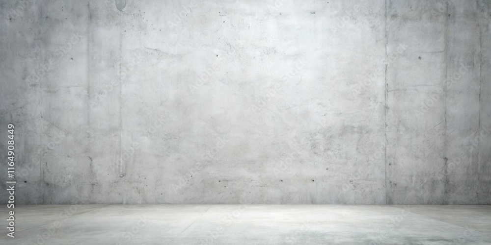 Empty room with a textured concrete wall and floor, ideal for design presentations and mockups Empty room with a textured concrete wall and floor, ideal for design presentations and mockups