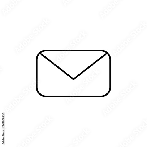 mail icon vector symbol isolated