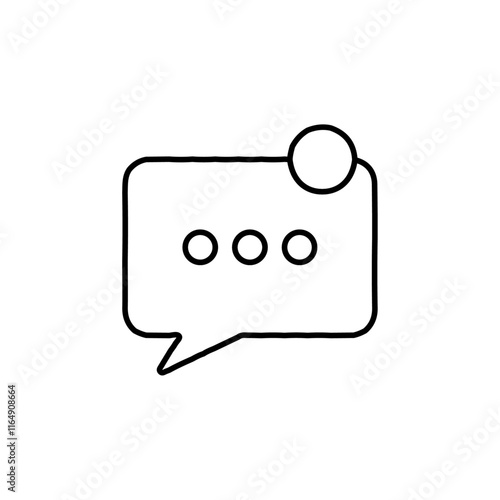 message notification icon vector symbol isolated