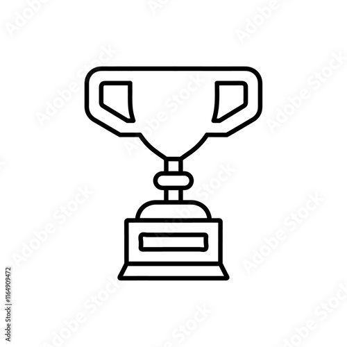 trophy icon vector symbol isolated