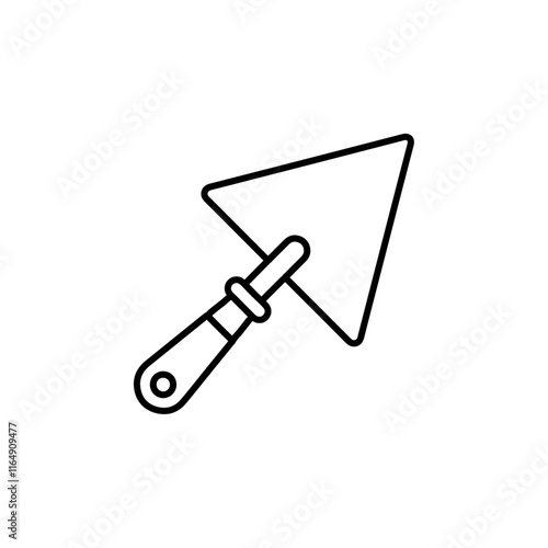 trowel icon vector symbol isolated