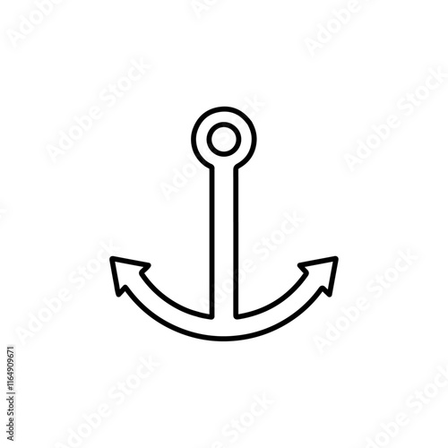 anchor icon vector symbol isolated