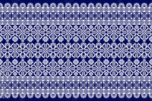 Geometric floral pattern  background  flower ethnic pixel pattern,Aztec style,abstract background.design for texture,fabric,clothing,decoration,print