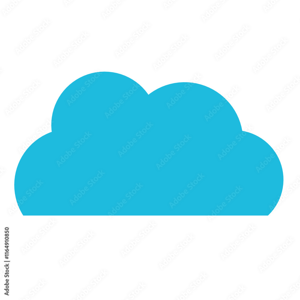 Blue cloud illustrations. Vector of cartoon clouds in flat design.Cloud. Blue cloud illustrations. Vector of cartoon clouds in flat design.Cloud.