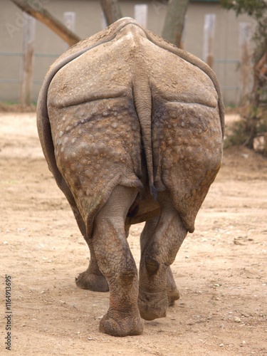 Indian Rhino Butt