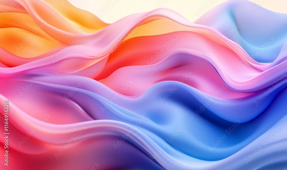 Fototapeta premium flows merging into vibrant abstract motion patterns. Generative AI