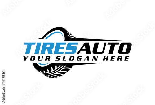 creative tire logo, tire store logo design vector template