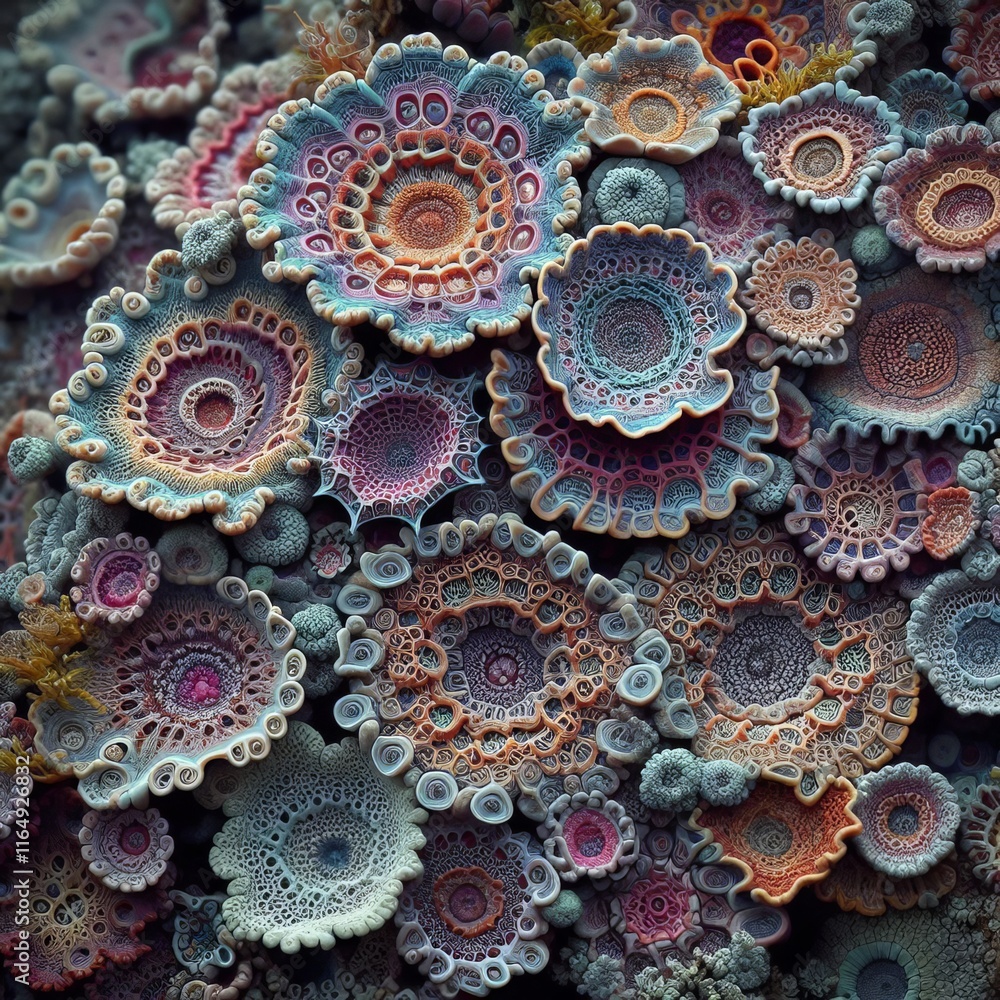 Lichen Lexicon Lichen that grows in intricate patterns forming a Lichen Lexicon Lichen that grows in intricate patterns forming a