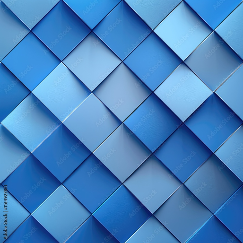 A textured pattern of blue squares arranged in a 3D grid, creating a modern design aesthetic.