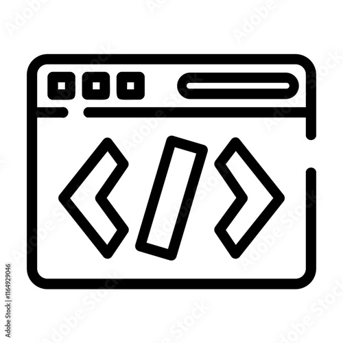 coding Line Icon