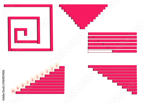 Montessori Red Rods モンテッソーリ教育　赤い棒