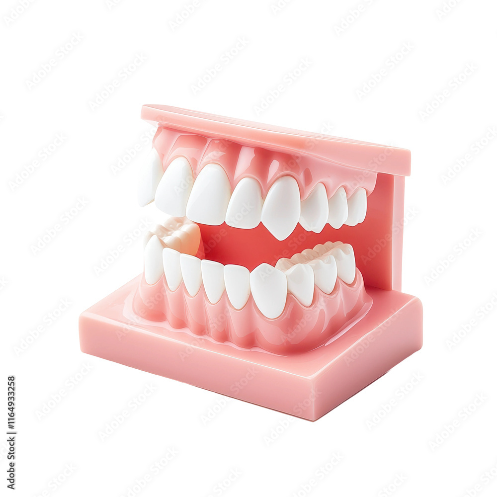 Fototapeta premium Dental Model Displaying Human Teeth Anatomy