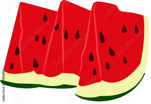 fresh watermelon slice