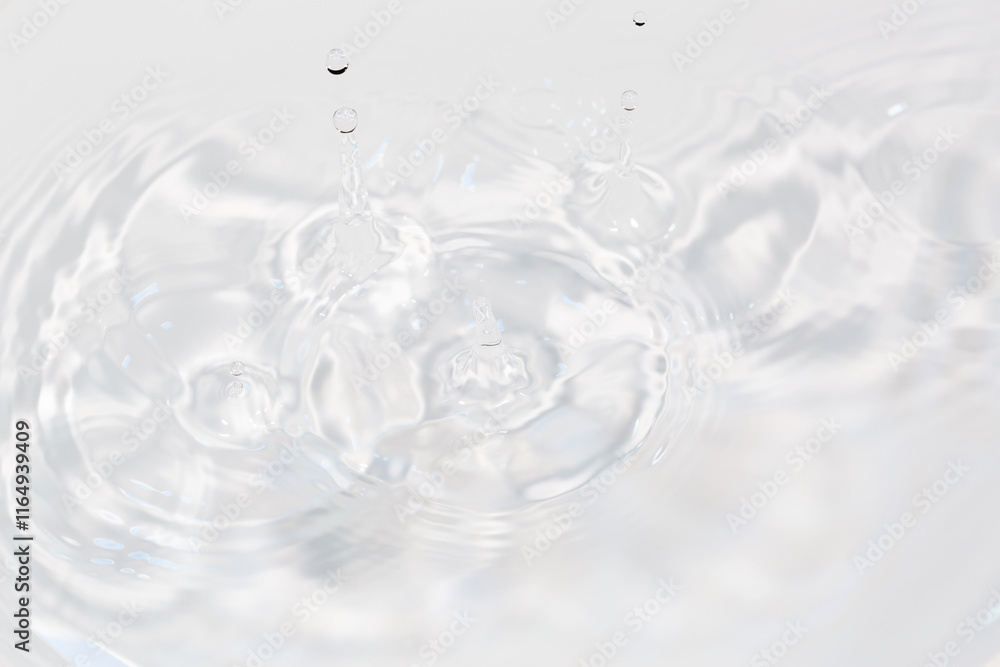 水面に落ちる水滴. 水面に落ちる水滴.