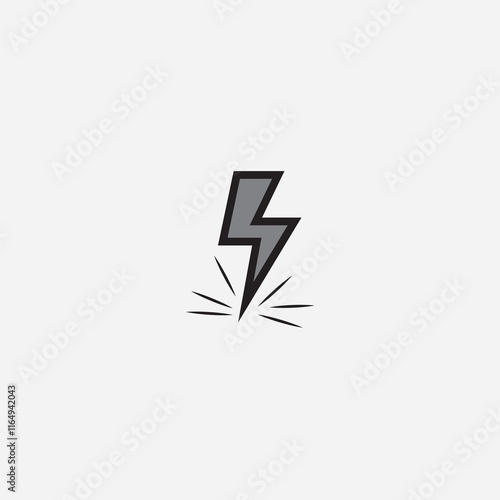 Illustration vector graphic of lightning icon