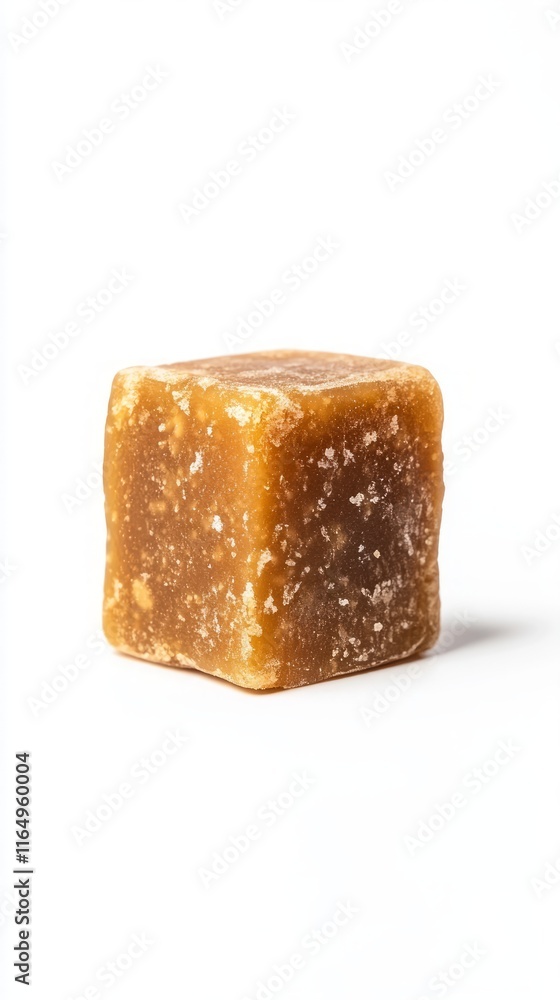 A delectable square of brown candy A delectable square of brown candy