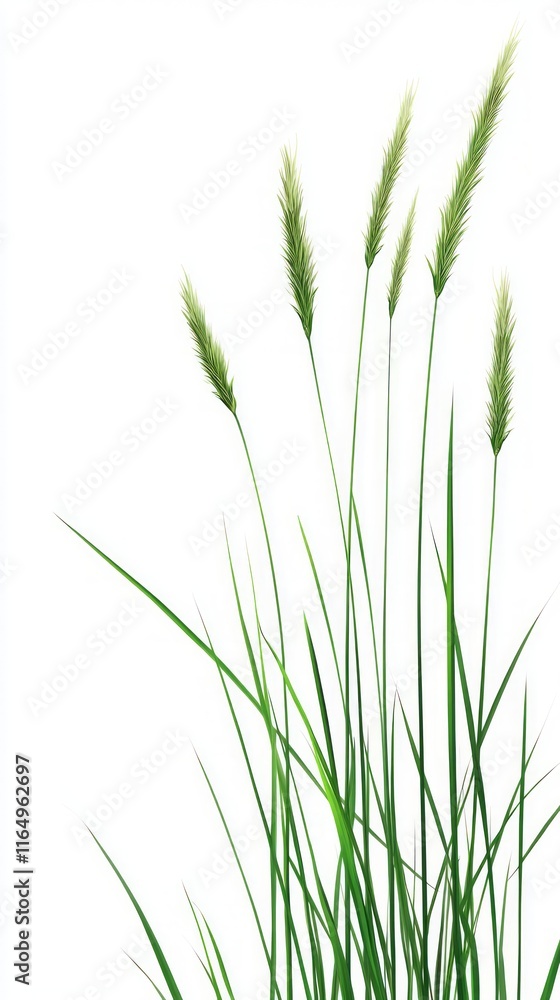 Fresh Green Grass in a Meadow. Lush Plants in Nature. Fresh Green Grass in a Meadow. Lush Plants in Nature.