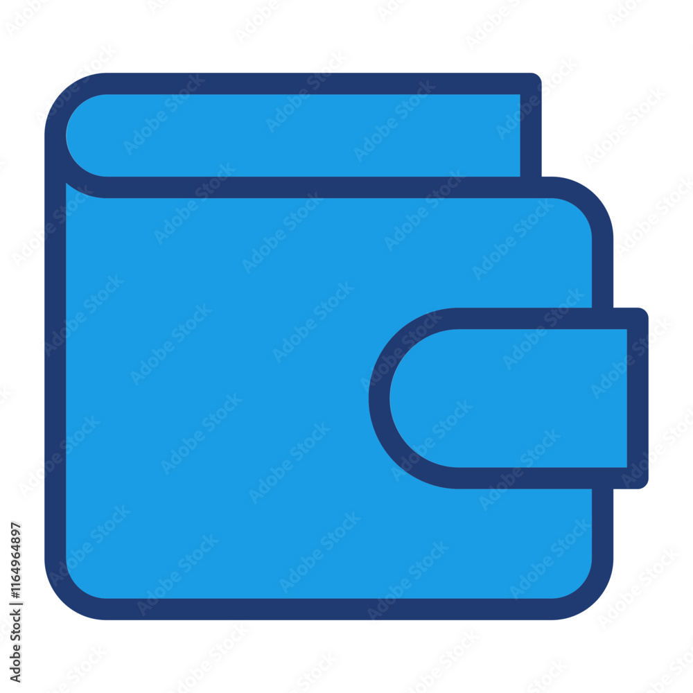 Wallet Blue Color Icon Wallet Blue Color Icon