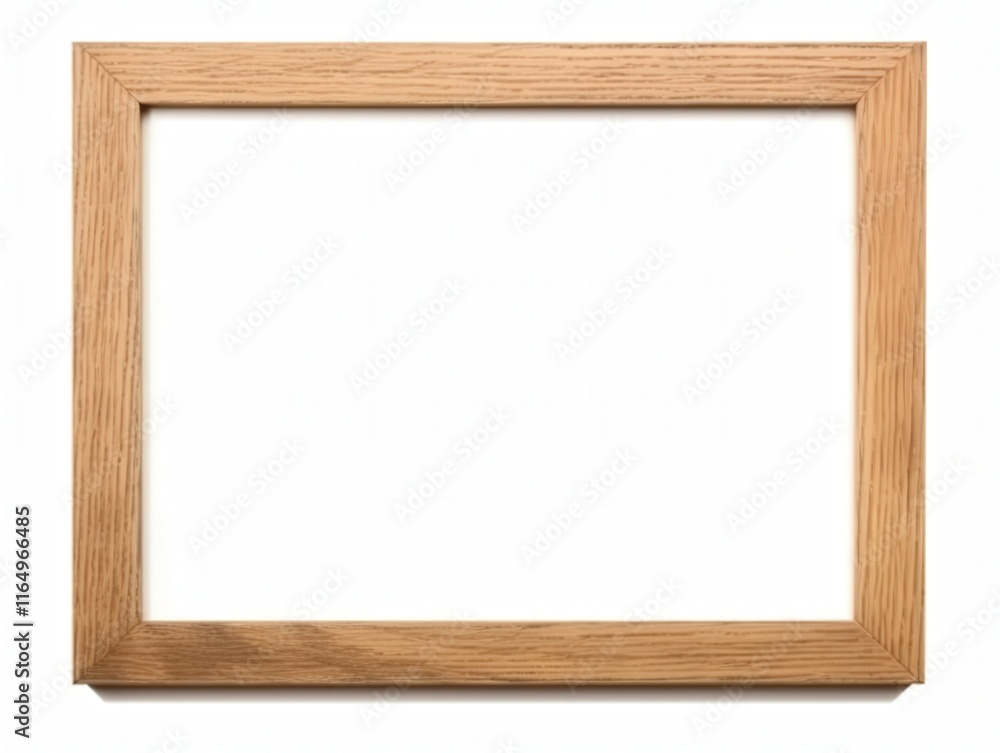 Wooden Frame Isolated on White Background, Perfect for Displaying Artwork, Photos, and Decorative Elements, Ideal for Stock Images Wooden Frame Isolated on White Background, Perfect for Displaying Artwork, Photos, and Decorative Elements, Ideal for Stock Images