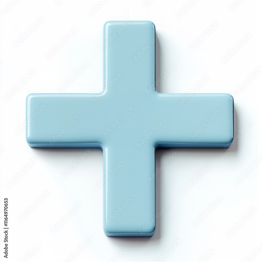Elegant Light Blue Plus Symbol Graphic Design Elegant Light Blue Plus Symbol Graphic Design