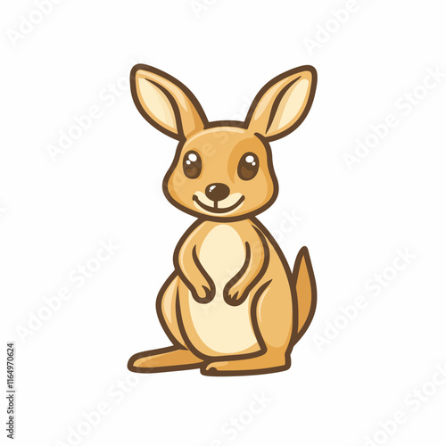 Creative kangaroo logo design with unique concept premium vector