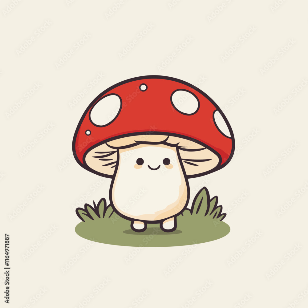 simple chestnut mushroom food restaurant logo vector illustration template design simple chestnut mushroom food restaurant logo vector illustration template design