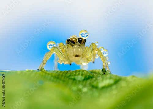 Wallpaper Mural Happy new year 2025 
Welcome 2025 written in a water dew drop on a spider  Torontodigital.ca