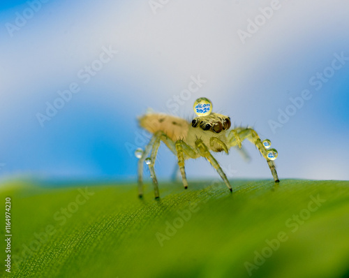 Wallpaper Mural Happy new year 2025 
Welcome 2025 written in a water dew drop on a spider  Torontodigital.ca