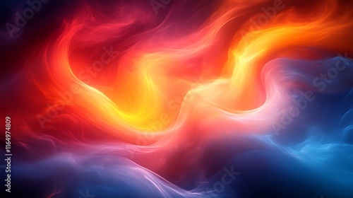 Wallpaper Mural Abstract Colorful Swirling Energy Forms Torontodigital.ca